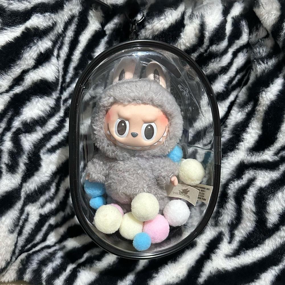 Коробка-сюрприз Чехол для хранения Аниме Украшения Органайзер для коробок-сюрпризов Квадратная Сумка для демонстрации плюшевых кукол с брелоком