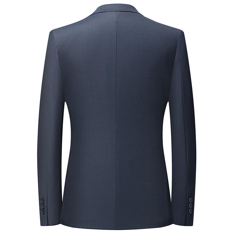 Весенний новый мужской нейлоновый костюм, не требующий глажки, облегающий маленький повседневный костюм