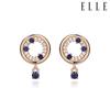 [Jewelry] 14K Circle Line Earrings (Gold Pin) Elgpee078