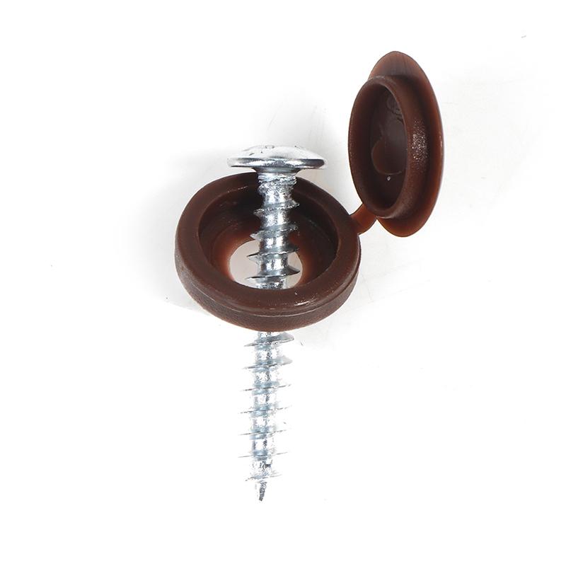 100 шт. колпачков для винтов, практичных самонарезающих винтов, гаек, болтов, защитных чехлов