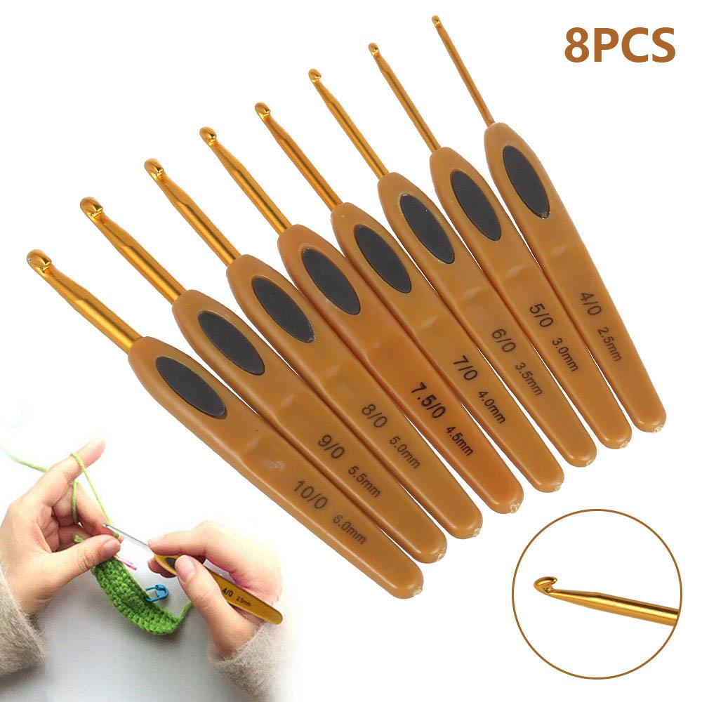 Plastic Sewing Needles Handmade Yarn Crochet Knitting Needles Crochet Hooks Weave Tools