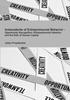 Книга Antecedents of Entrepreneurial Behavior - Opportunity Recognition, Entrepreneurial Intention and the Role of Human Capital