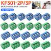 10-100 шт. KF301 2P/3P Разъем клеммной колодки для печатной платы Синий Зеленый Разъем клеммной колодки с винтовым зажимом для печатной платы Набор ассорти для Arduino