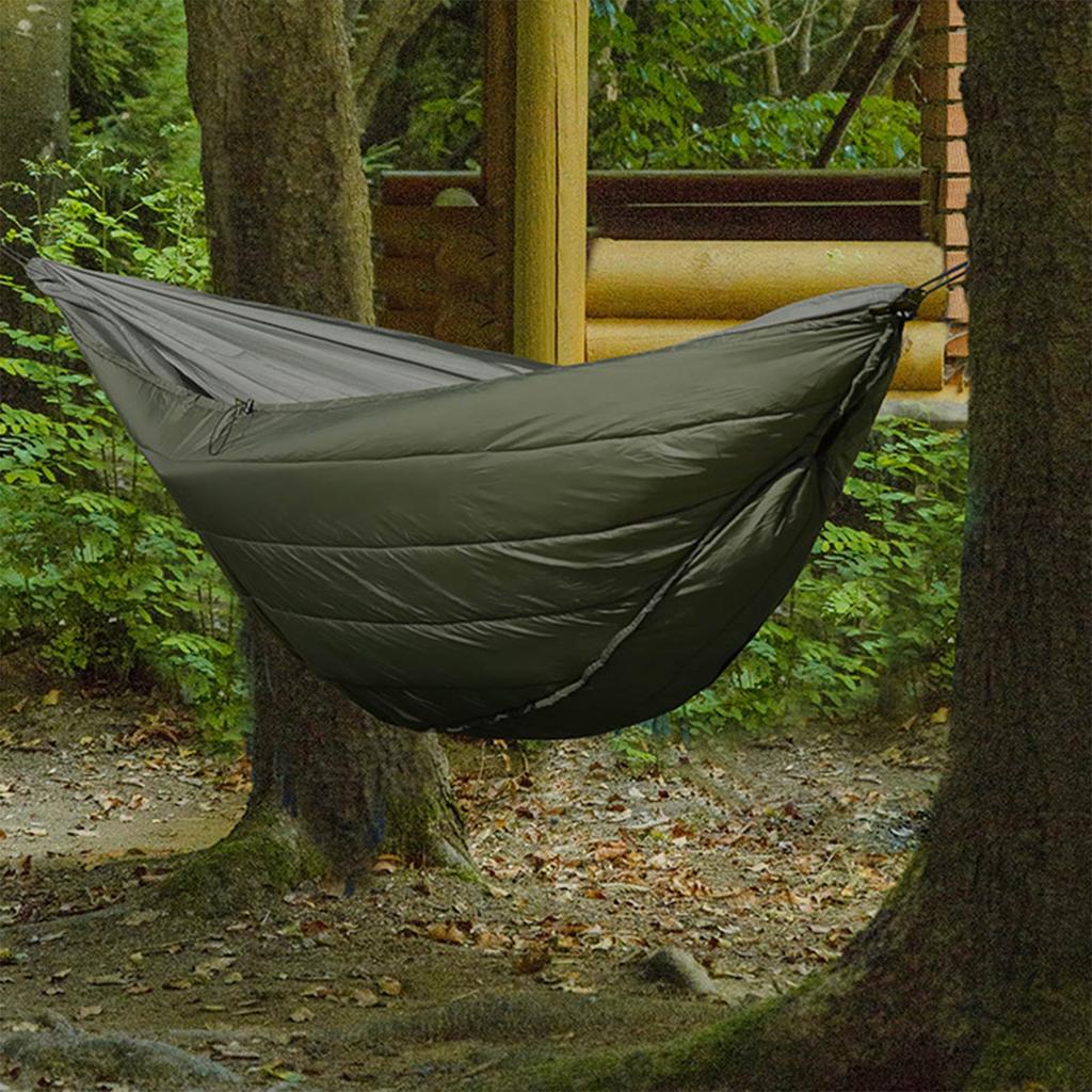 Multifunctional Hammock Underquilt Winter Warm Hammock Under Blanket Poncho for Camping Hiking Traveling
