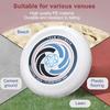 Professional Musobaqaviy Frisbi - Chidamli Aylanuvchan Dizayn, Oq, Ko'k va Qizil Logotip bilan, Ochiq Havoda Sport o'yinlari uchun Ideal, Sport Diski