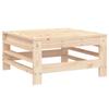 VidaXL Repose-pied de Jardin, Siège avec Cadre en Bois, Table Basse, Tabouret de Terrasse Patio Balcon Extérieur, Bois de 825618