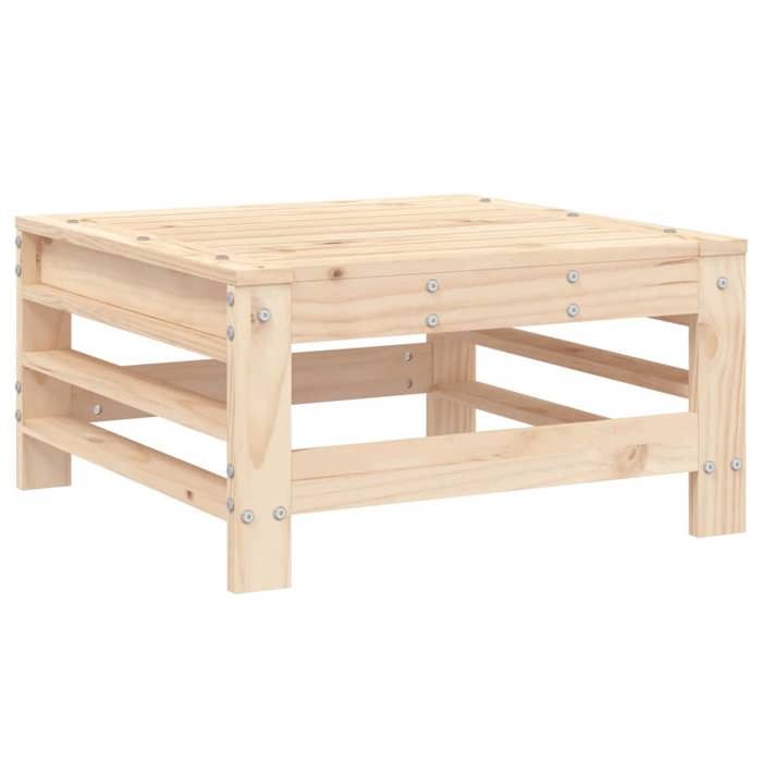 VidaXL Repose-pied de Jardin, Siège avec Cadre en Bois, Table Basse, Tabouret de Terrasse Patio Balcon Extérieur, Bois de 825618