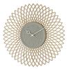 Interform Kuchel Wall Clock CL-4257, Gray Wood, 38cm Diameter X 2.5cm Depth, Sweep Movement
