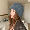 Knitted Hat for Women Korean Style All Match Warm Pullover Thick Woolen Hat Showing Face Small Cold Proof Ear Protection Woolen Hat