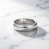 Classic Plain Ring Sterling Silver Ring 5MM Single Ring 925 Sterling Silver Ring Simple Curved Smooth Couple Ring