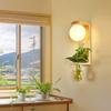 Wooden Wall Lamp Plant Wall Sconce for Living Room Bedroom Corridor Aisle Balcony Modern Wall Light Wall Lamp