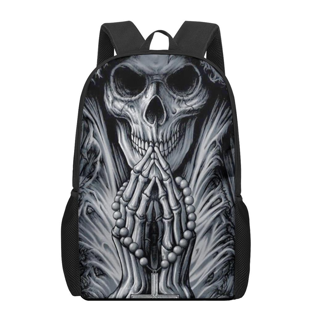 Креативный готический череп с принтом подростков повседневные сумки через плечо для мальчиков и девочек школьные сумки для женщин и мужчин дорожные рюкзаки для ноутбука