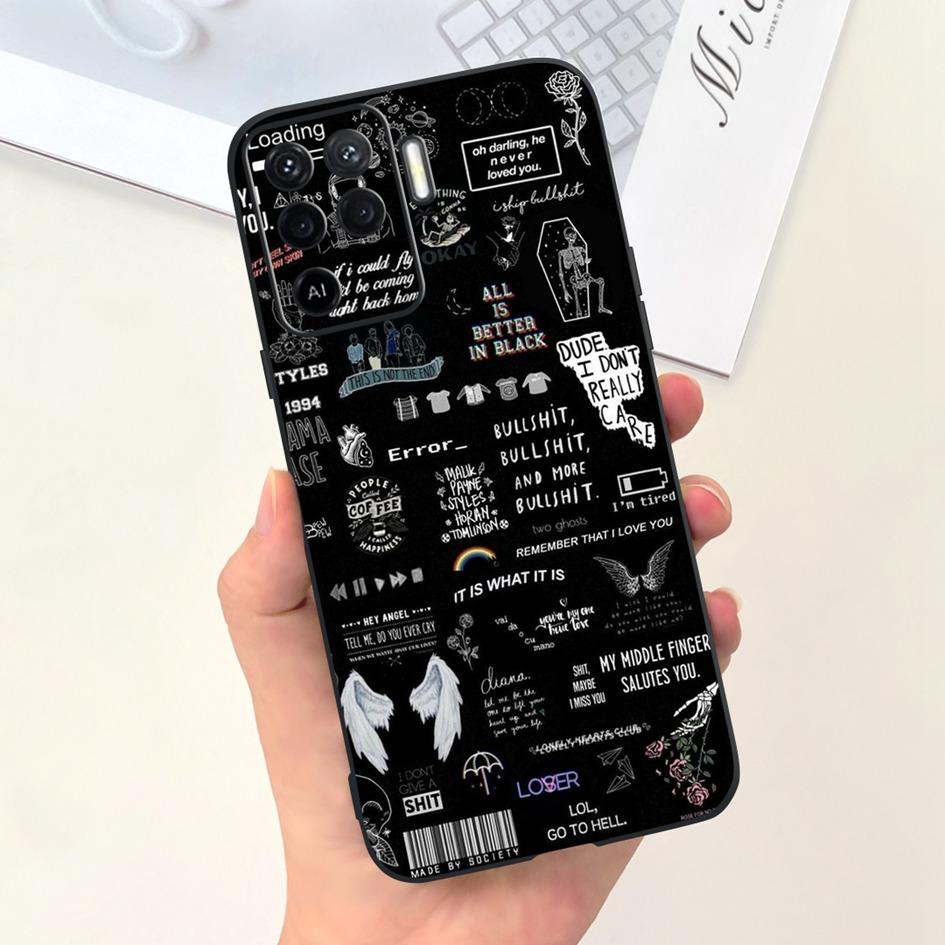 Чехол для OPPO Reno 5 5G Reno5 Pro CPH2201 Милый Расписной Мягкий Силиконовый Чехлы для Телефона Для OPPO Reno 5 Pro Reno5 Lite 5Z Fundas