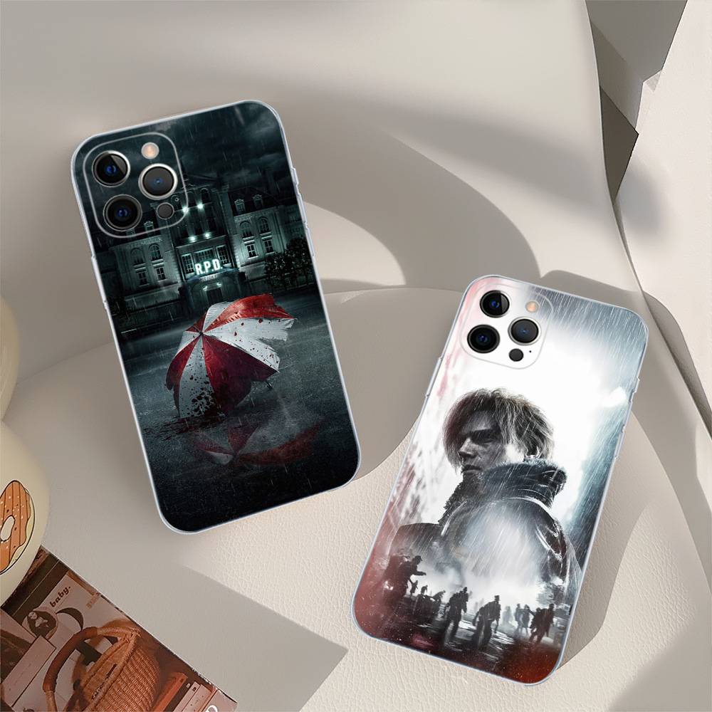 R-RESIDENT GAME E-EVILS Phone Case for IPhone 17 16 15 14 13 12 11 Pro Max 13 12 Mini 17Air 16e Clear Cases