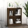 VidaXL Bookcase Brown Oak 60x24x74.5 Cm Engineered Wood 815086