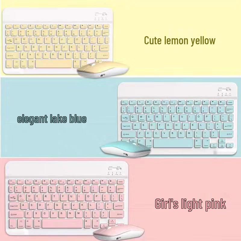 Portable Wireless Bluetooth Keyboard for Tablets, Phones, and Computers - Compact 7 To 10 Inch Size