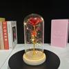 Вечный цветок стеклянный колпак украшение роза сушеный цветок подарочная коробка 110 День святого Валентина Рождество креативный подарок для девушки