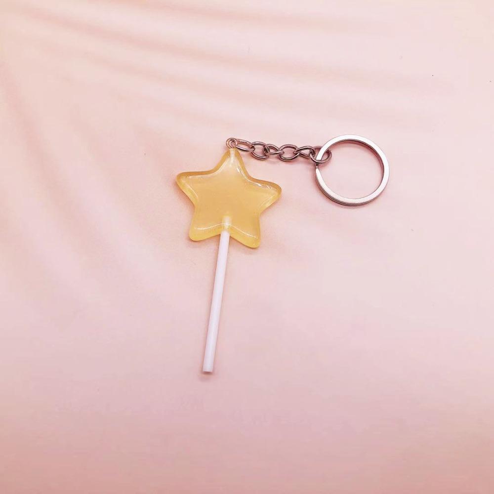 Resin Simulation Food Key Rings Lovely Handbag Pendants Candy Lollipop Keychain  Jewelry Gifts