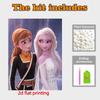 Disney Жемчужная живопись Замороженная Анна и Эльза Сестры 5D DIY Жемчужная картина Поделки для взрослых/начинающих Идеи подарков Декор для дома