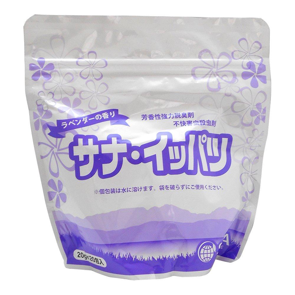 SANA Мощный Ароматический Дезодоратор, Инсектицид от Неприятных Вредителей, Аромат Лаванды, Сана Иппацу, 20 г x 20 Пакетиков