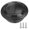100/75mm Air Conditioning Outlet with Grille Black Round for Bus RVs Electric Car