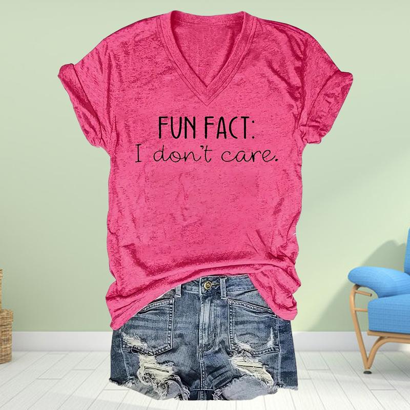 Fun Cat Painting Blouses Short Sleeved V-Neck T Shirts Casual