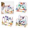 Colorful Roller Coasters Preschool Early Educational Toy Kids Todders for Grasping Ability Wooden Abacus Puzzle Toy