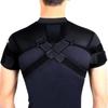 Double Shoulder Brace Sports Shoulder Support Belt Adjustable Shoulder Strap Cross Compression Bandage for Back Pain Relief