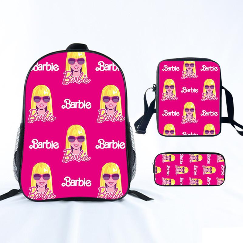 Школьный набор из трех предметов Barbie Princess с тканью Oxford для девочек-учениц