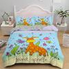 Cartoon Giraffe Tropical Animals Comfortable Duvet Quilt Cover Pillowcase Bedding Set Children Bedroom Decoration Home Textile
