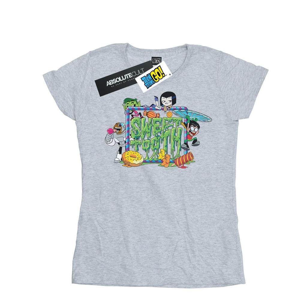 DC Comics Womens/Ladies Teen Titans Go Sweet Tooth Cotton T-Shirt