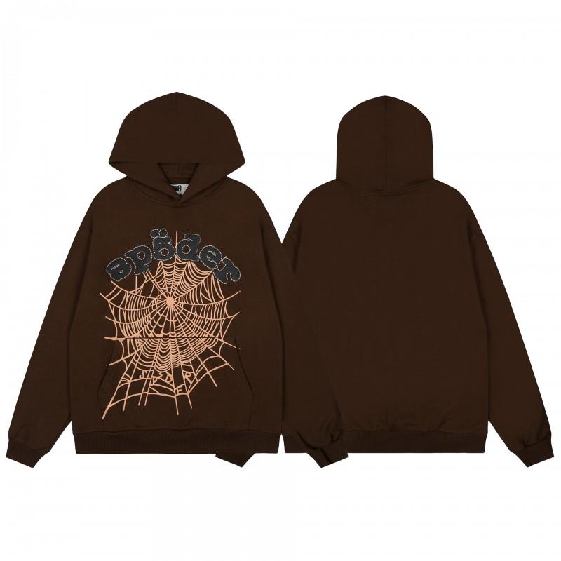 American Style F555 Spider Web Foam Tracksuit Set Mens Casual Sportswear Hooded Sweatshirt Shorts