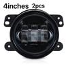 2pc/60W 4 Inch Fog Lights 6500k Amber Turn Assist Signal Lights For Jeep Wrangler JK LJ TJ ATV Auto Parts