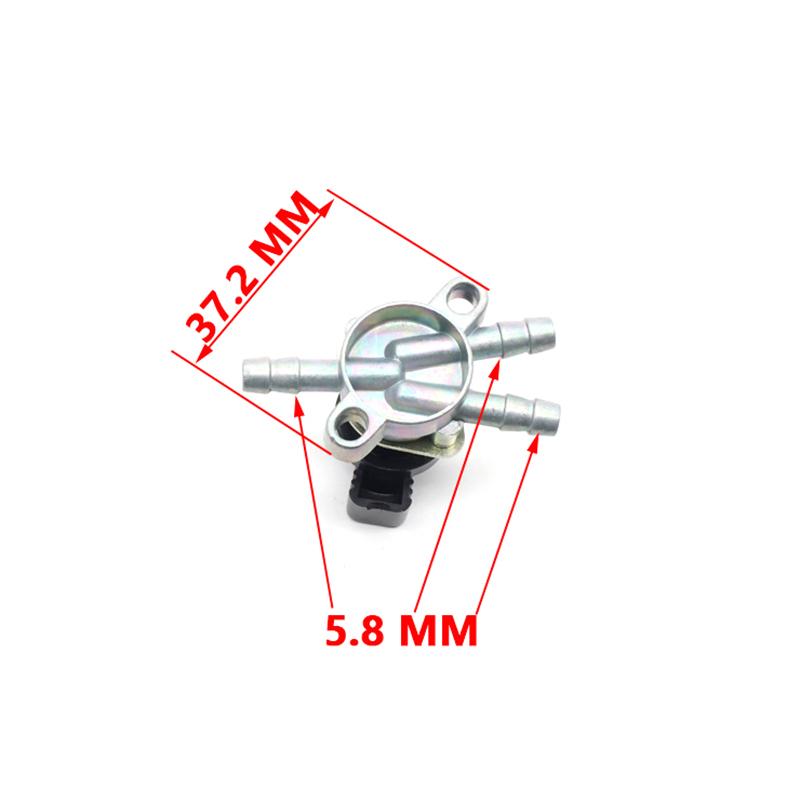 3 Way Fuel Tank Tap Pocket Cock Valve Switch for E-Ton Lightning 50 40cc 50cc 90cc Polaris Motorcycle ATV Dirt Pit Bike