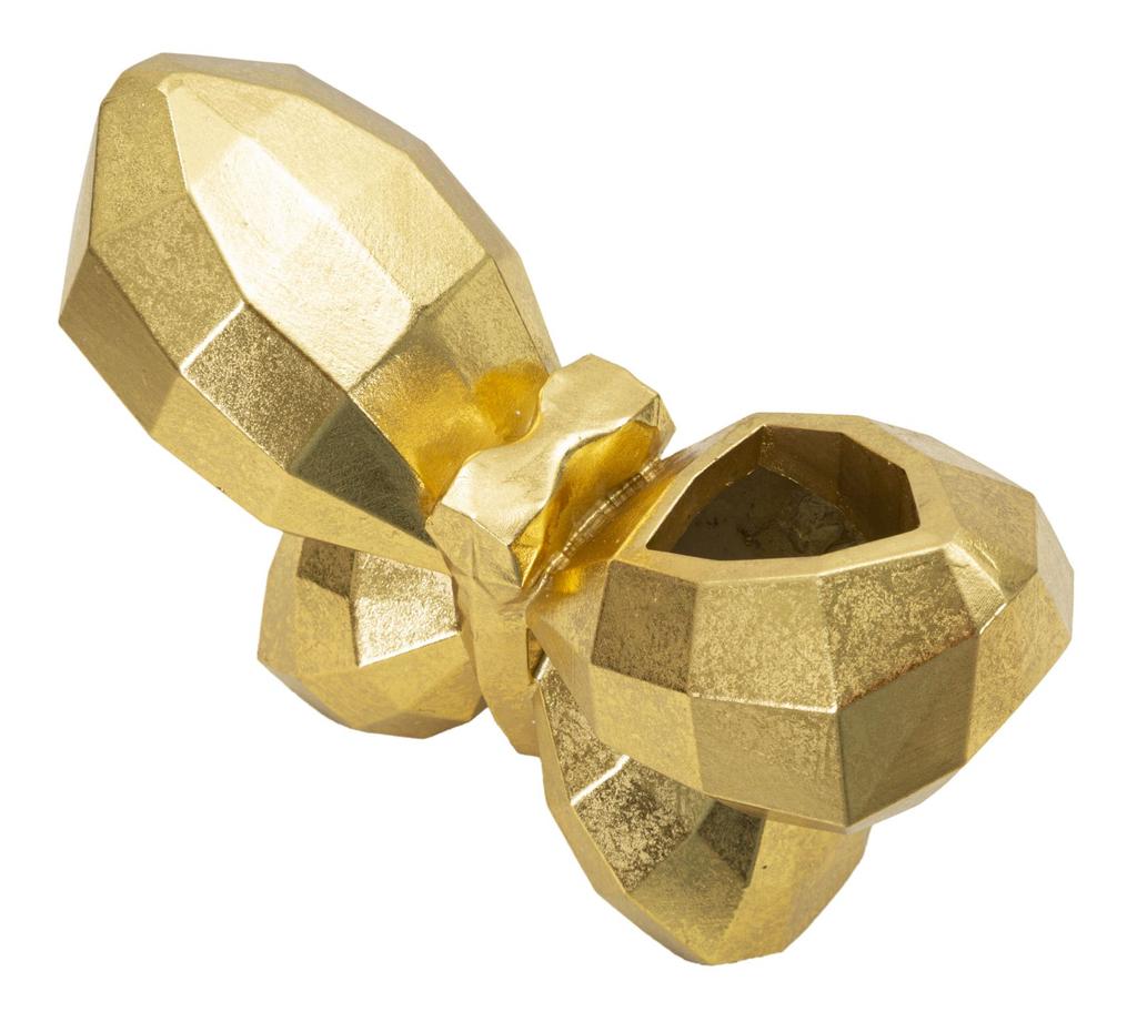 Vase Butterfly Gold Cm 22,5X8X15