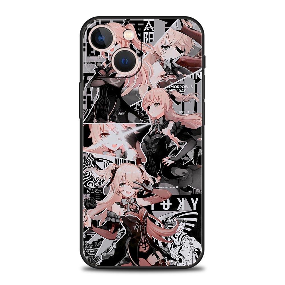 Роскошный чехол для телефона Genshin Impact top Games для iPhone 13 15 14 12 Mini 11 Pro MAX XR X SE XS 7 8 Plus, силиконовый защитный чехол