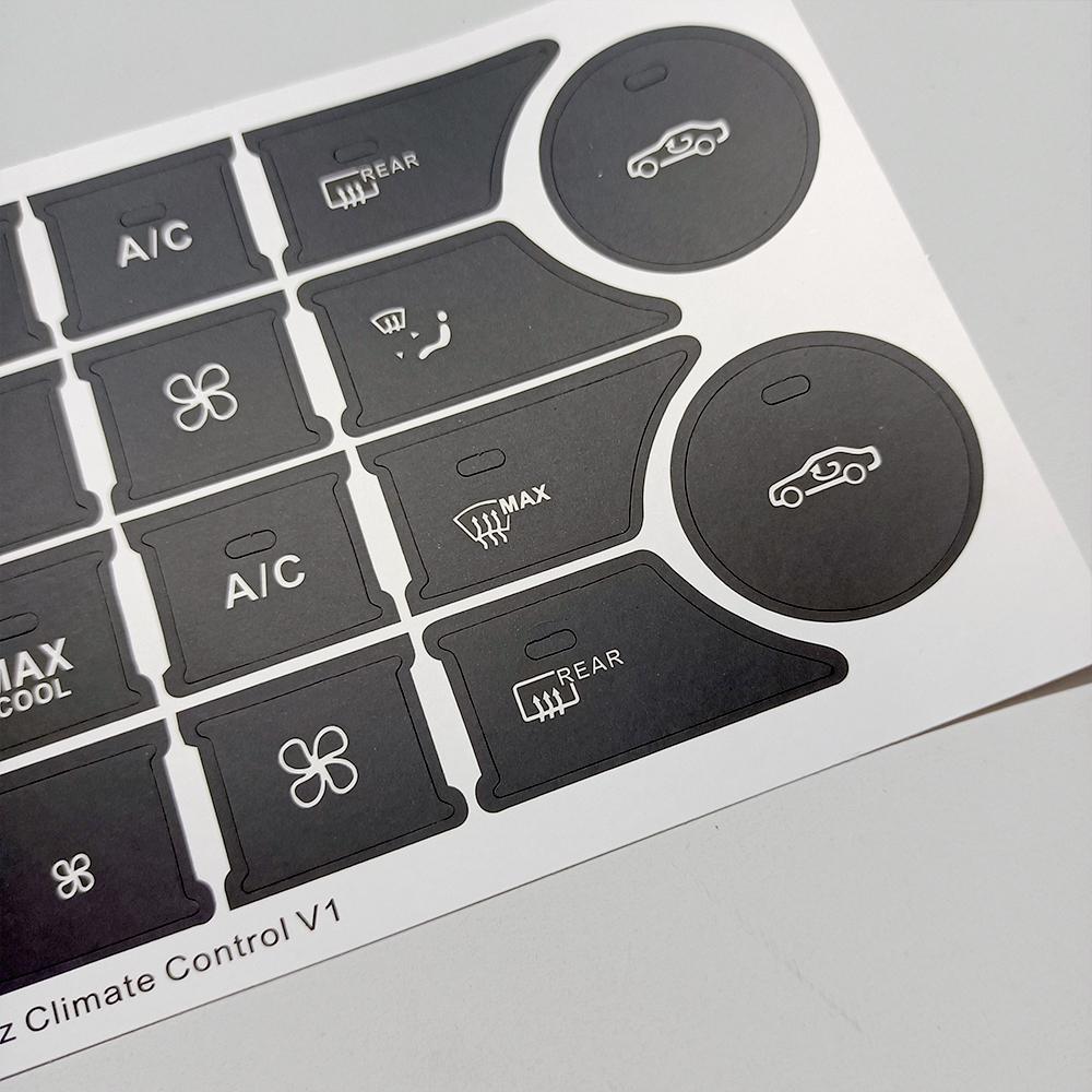 Для Mercedes Benz C W204 CLS C218 GLK X204 GLK X204 SLK R172 автомобильный кондиционер климат кнопка переключения переменного тока ремонт наклейка