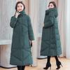 Women's Winter Long Coat Fashion Thicken Cotton Padded Warm Snow Outerwear Loose Female Windproof Hooded Jacket Parkas