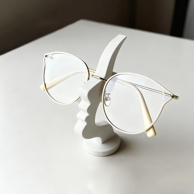 Creative Side-face Shaped Eyeglass Stand, Unique Curved Eyeglass Frame Stand, Desktop Storage Rack