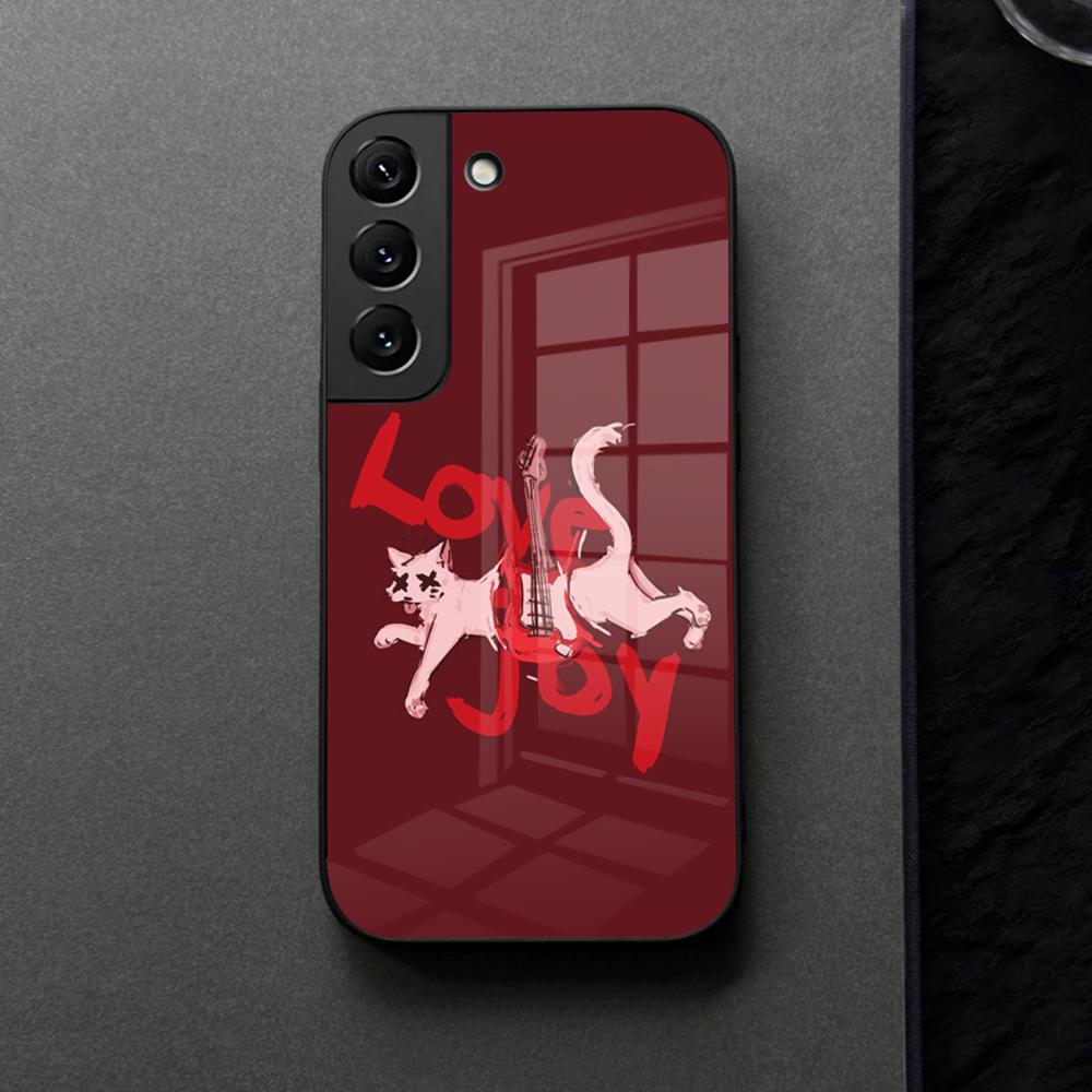 Мультяшный Чехол для Телефона Lovejoy Band Стекло Для Samsung Galaxy S21 S26 S25 S22 S20 S24 S23 Ultra Fe Plus A16 A34 A54 A24 Coque
