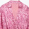 2025 Spring/Summer Women's Slim Fit Casual Waist-Cinching Tie Print Dress