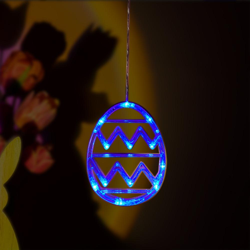 Wall Hanging Egg Suction Cup Light Plastic String Lights Cute Easter Window Lights  Indoor Home