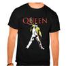 QUEEN ФРЕДДИ МЕРКЬЮ Рок-музыка Черная 100% Хлопок Футболка Мужские Футболки Топ