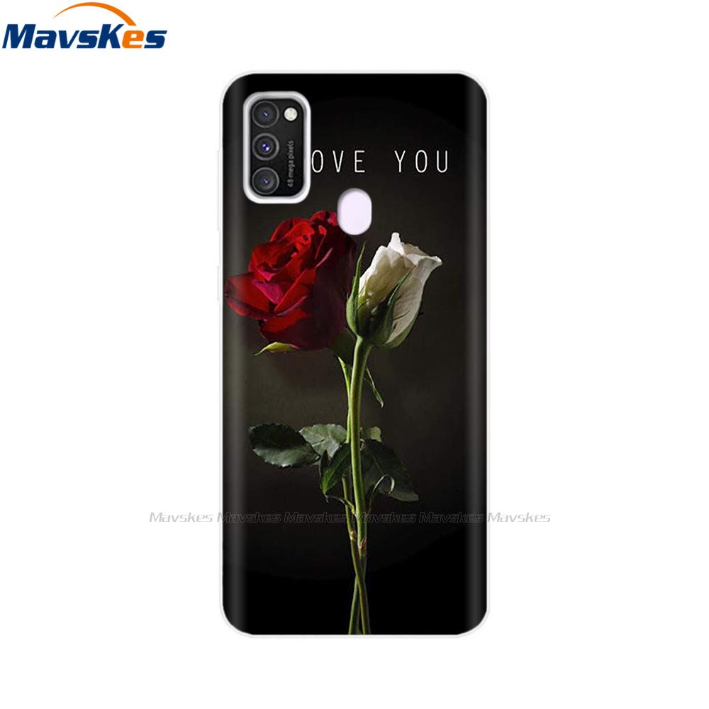 Чехол для Samsung Galaxy M21 Задняя крышка Мягкий силиконовый TPU Чехол для телефона Для Samsung Galaxy M20 M21 M30 M30s M31 Чехол Защитный бампер