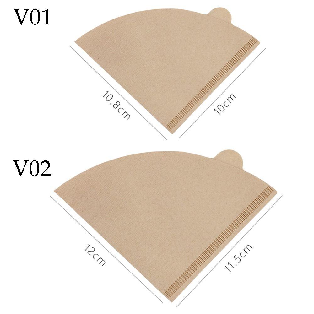 Coffee Cold Brew Replacement Paper V-shaped Filter Paper Coffee Filter Paper Hand Brewed Coffee
