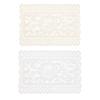 2Pieces Lace Table Cover for Living Room and Bedroom Florals Pattern Sturdy Polyester Materials