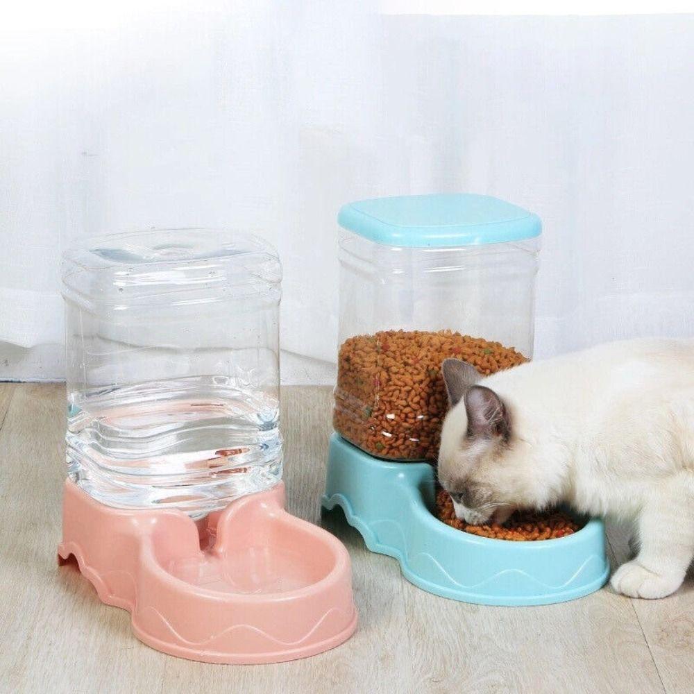 Large Capacity Cat Feeding Pet Supplies Corner Dog Bowl Pet Feeder Dog Food Dispenser Drinking Bowl