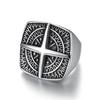 S925 Silver Ring Personalized Men's Ring Navigator Compass Viking Ring