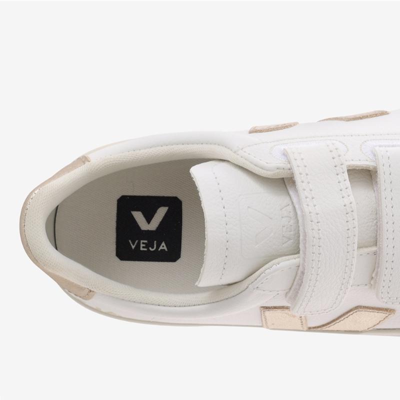 Veja Женские кожаные кроссовки на липучке Recife Logo Svjf241rc05 762
