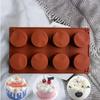 8-hole Round Cake Mold Silicone Chocolate Mold Tray Homemade DIY